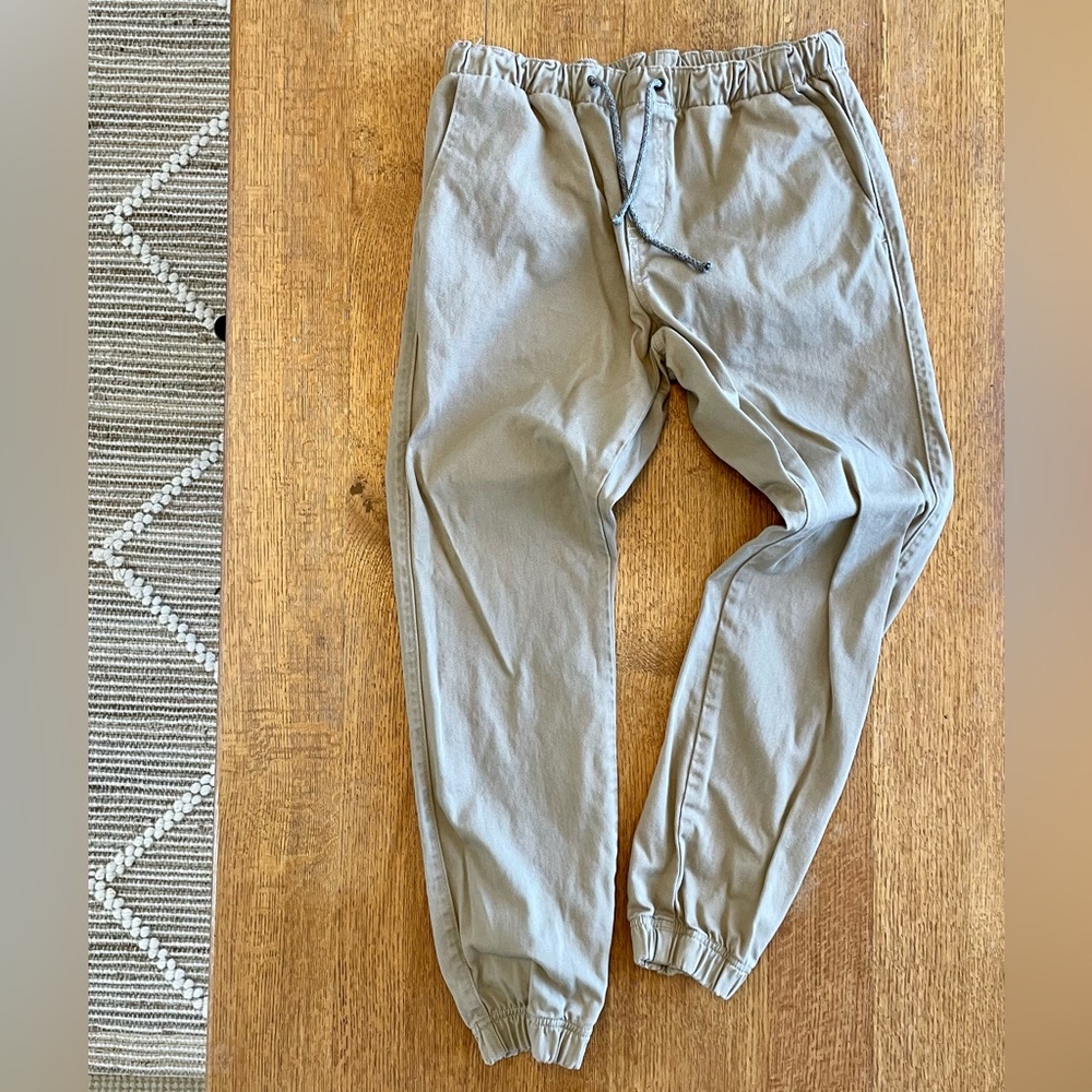 Freeworld Drawstring Khaki Joggers